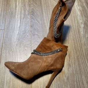 Dolce Vita Silver Chain Booties